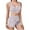 Pink 1, variant on Women's Fuzzy Pajamas Set 2 Piece Outfits Warm Sherpa Sleepwear Sleeveless Star Print Crop Top with Shorts Pj Set