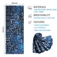 thumbnail image 2 of Math Equations Calculus Symbols Blue Pattern Hot Yoga Mat Towel Non Slip for Hot Yoga - Quick-Drying Yoga Mat Cover with 4 Corner Pockets with Travel Bag - Hot Yoga Towel Non Slip 74"x26", 2 of 6
