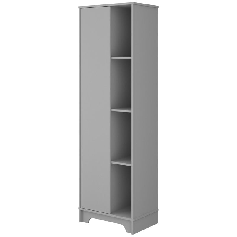 Tridell 21 in. W x 14 in. D x 68 in. H Bathroom Cabinet in Gray Tridell 21 in. W x 14 in. D x 68 in. H Bathroom Cabinet in Gray