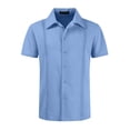 thumbnail image 4 of Mens Cuban Guayabera Shirts Short Sleeve Button Down Shirts for Men Summer Beach Wedding, 4 of 5