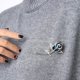thumbnail image 4 of BRILLAR Broche Mujer Cristal Rosa y Piedra Azul, 4 of 5