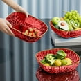 thumbnail image 6 of Lilixerw Fruit Bowl Fashion Designed Fruit Basket Food Grade Plastic Durable Fruit Bowls,Fruit Vegetable Tray,for Home Office Outdoor, 6 of 7