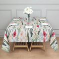 thumbnail image 3 of Pioneer Flower Floral Print Pattern Square Tablecloth,Waterproof Square Table Cover,Wipeable Spillproof Washable Table Cover for Home Kitchen Party Decor 42"X42"(107x107cm), 3 of 6