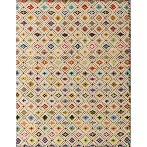 Ahgly Company Indoor Rectangle Abstract Gold Brown Abstract Area Rugs, 2' x 3'