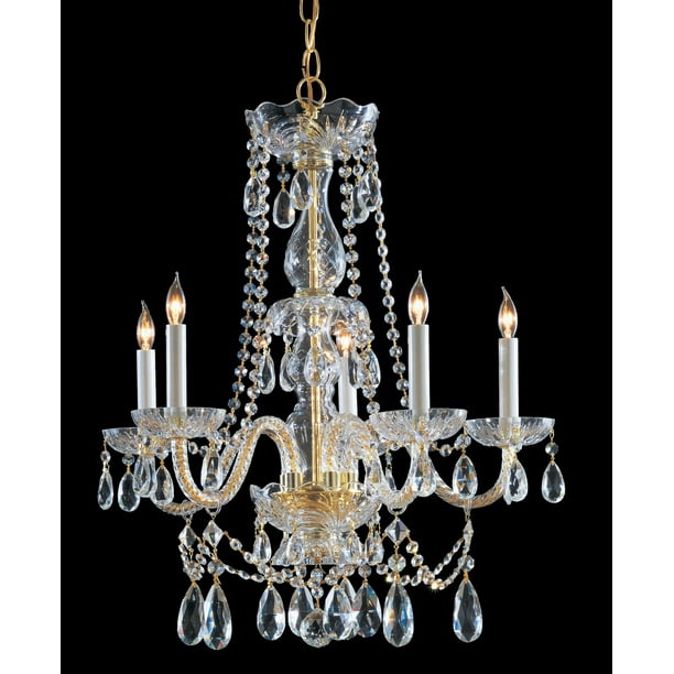 Crystorama 1125PBCLS Swarovski Strass Crystal Chandelier, Polished