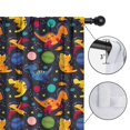 thumbnail image 4 of Blackout Kids Curtains,Colorful Dinosaurs Astronauts Planets Pattern Childrens Insulated Curtains Set Of 2,Bedroom Essentials,Toddler Room Decor 42"x84", 4 of 5
