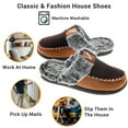 thumbnail image 5 of VONMAY Women's Comfy Fuzzy House Slipper Scuff Memory Foam Slip on Warm Moccasin Style Indoor Outdoor, 5 of 8