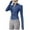 Blue, variant on ShiShine Women's Lightweight Yoga Tops Stretchy Workout Full Zip Running Track Jacket with Thumb Holes