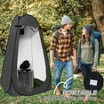 thumbnail image 4 of Camping Toilet Kit with Pop Up Privacy Tent, X Large Portable Folding Toilet Potty for Adults, Outdoor Camp Shower Tents,Changing Room with Carry Bag, 4 of 8