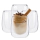 thumbnail image 1 of MAGMALIFE Vasos de Cristal Doble Pared de 200 ml (6.7 Onzas). Vidrio Térmico Doble Fondo. Set de 4 pzas, Ideal Para Capuchino, Vino, Té o Jugo. Conservan la Temperatura de Bebidas Frías y Calientes., 1 of 8