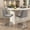 Gray, variant on HomeZeer Counter Height Bar Stools Set of 2, Bar Stools with Back and Sliver Metal Frame, 24" Barstools with Footrest, Upholstered PU Leather Counter Stool Chairs for Kitchen Island,White