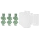 thumbnail image 3 of 50 tarjetas de nombre de mesa en blanco con 3 rollos de cinta, adorno multifuncional verde, 3 of 7