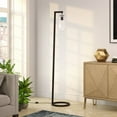 thumbnail image 2 of Evelyn&Zoe Weston 66" Tall Floor Lamp with Glass Shade, Blackened Bronze/Seeded, 2 of 10