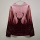 thumbnail image 3 of Pntutb Mujeres Chirstmas O Cuello bosque Elk Sudadera de manga larga Casual Pullover tops Pntutb Pntutb-8861, 3 of 5