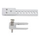thumbnail image 1 of Cerradour de Seguridad de Puerta, Cerrado de Puerta Corredera para cuarto de ducha sin marco, 12 orificios, Límite de Pestillo de Seguridad de Metal, Cerrado de Baño, 1 of 7