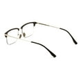 thumbnail image 4 of Men Aluminum Optical Frame Rectangular Reading Glasses with Titanium Temple Half Rimless 144MM Ti04 +2.25, 4 of 5