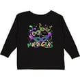 thumbnail image 3 of Inktastic Mardi Gras Masks and Beads Boys or Girls Long Sleeve Toddler T-Shirt, 3 of 5
