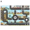 thumbnail image 3 of Biplut Game Mat Identify Ability Vivid Fabric Urban Construction Engineering Small Map Toy for Kids, 3 of 13