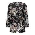 thumbnail image 3 of NJGRAE 3/4 Length Sleeve Womens Tops Women’S Lightweight T-Shirts Women's T Shirts Casual Basic Round Neck 3/4 Sleeve Printed Tops for Everyday Wear Plus Size Activewear Tops M, 3 of 3
