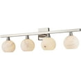 thumbnail image 4 of Currey And Company 5800-0037 Bombelles 4 Light 38" Wide Polished Nickel Vanity Light -, 4 of 5