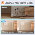 thumbnail image 2 of Enchufe plano adicional Power Strip, 3 salidas, 2 puertos USB, cable de 6 pies, 2 of 6