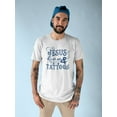thumbnail image 2 of Jesus Tattoos Men White T-Shirt, Male Medium, 2 of 4