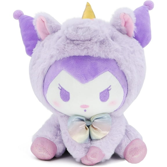 Unicorn Series Cartoon Stuffed Animals Plush Toys for Fans and Gifts for Friends and Families (Purple)