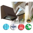 thumbnail image 4 of Westgate LED Mini Cutoff Wall Pack- Wet Location - Outdoor LED Wall Light - Aluminum- UL Listed- 70,000 Hour Lifetime - 7 Year Warranty (3000K Warm White (Bronze)), 4 of 4