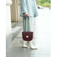 thumbnail image 2 of MKF Collection Brooklyn Women's Shoulder Bag, Crocodile Embossed Vegan Leather by Mia K. - Wine, 2 of 7