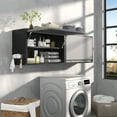 thumbnail image 4 of Metal Wall Cabinet, Garage Wall Cabinet with Adjustable Shelf and Flip-Up Door, 31.5” W Metal Tool Cabinet, Wall Mounted Cabinet for Kitchen,Garage,Workshop, Assembly Required, 4 of 8