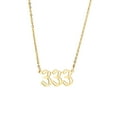 thumbnail image 1 of Collar para mujer, joyería para mujer, 1 pieza de collar con colgante de número de ángel, chapado en oro/plata, de acero inoxidable, ideal para mujeres, collar colgante., 1 of 3