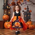 thumbnail image 2 of FYDUU Robe Tutu d'Halloween pour Filles Robe Sans Manches d'Halloween pour Enfants Robe de Fête d'Anniversaire Élégante Robe d'Été Mignonne à la Mode, 2 of 9