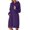 Purple, variant on Fgnfyis Women's Casual Solid Color Hooded Sweater Dress Split Hem Long Sleeve Pullover Womens Sweatshirts for Daily Wear in Fall and Winter Red L