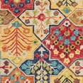 thumbnail image 6 of SAFAVIEH Aspen Warren Geometric Wool Area Rug, Blue/Orange, 7' x 7' Square, 6 of 7