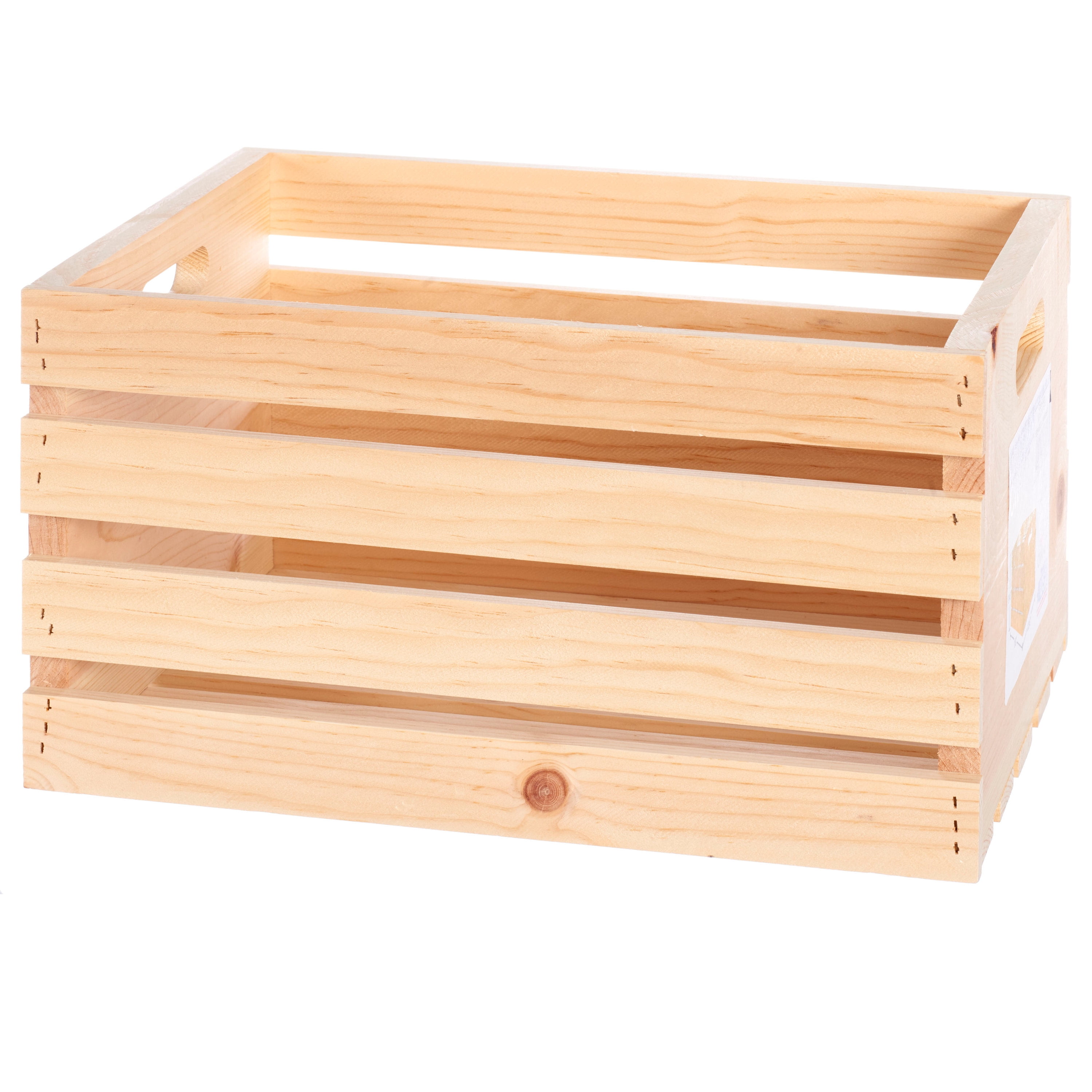 Unfinished Wood Crate 18"