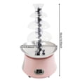 thumbnail image 2 of Chocolate Fountain Machine, 4-Tier Electric Chocolate Fondue Fountain,120V 180W Stainless Steel Melting Machine,Cheese Fountain,2.2Lbs Capacity, Food-Grade PP, Pink for Wedding,Party, Birthday, 2 of 20
