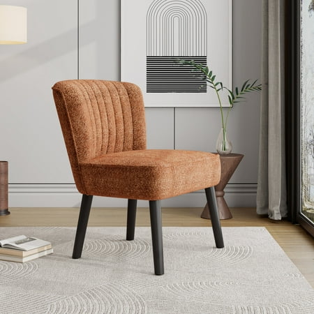 stylish brown channel back chair product
