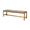 Grey & Teak, variant on Tcbosik Wooden Outdoor Bench, 3-Seater Backless Garden Bench with Rattan Seat, 61.5 Inch Patio Bench for Entryway, Porch, Lawn, Backyard, Grey & Teak