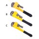 thumbnail image 5 of Scienceny Llave inglesa Llaves de plomería Pinzas para tubos Alicates de sujeción Universal Ajustable Alto rendimiento Llave de aplicación amplia Herramientas y ferretería Amarillo 8 pulgadas Scienceny TO012029-01, 5 of 6
