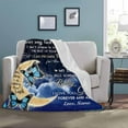 thumbnail image 3 of DAJU Customized Love Blanket to My Granddaughter from Grandma and Grandpa I Love You Forever and Always Blanket(60*80inch), 3 of 5