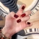 thumbnail image 1 of Color sólido vino rojo ojo rojo usable uñas removibles uñas arte uñas arte uñas postizas cortas T24 piezas puntas de uñas, 1 of 7