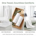 thumbnail image 7 of REGALWOVEN Cotton Hand Towels, Striped Pattern Decorative Comfort Towel for Bathroom, Travel, Camp White 1-Piece, 7 of 7