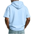 thumbnail image 3 of Tauxra Men Hooded T-Shirt for Summer, Casual Short Sleeve Pullover Top with Breathable Fabric and Loose Fit for Outdoor and Daily Wear, 3 of 7