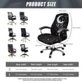 thumbnail image 7 of ZIATUBLES Office Chair Cover Stretch Anti-Dust Rotating Chair Slipcover Soft Spandex Computer Chair Cover Machine Washable Chair Protector Cover Home Decoration, L, Moon Star Twig Black, 7 of 7