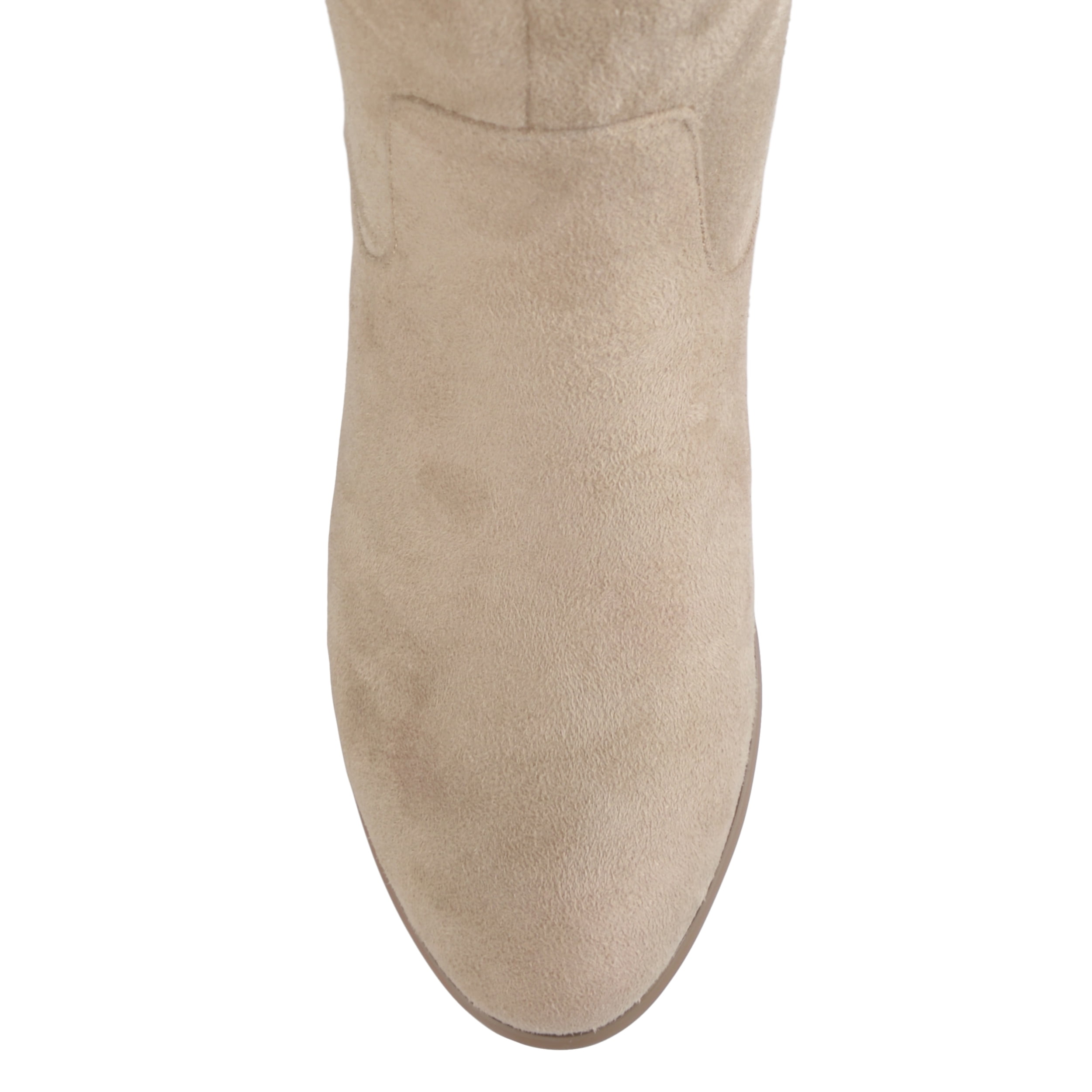 Journee Womens Sanora Wide Calf Stacked Heel Riding Boots