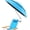 Sky Blue-1pack, variant on 2 Pack 48.6" Double Canopy Umbrella with Clamp, UPF50+ Beach Chair Umbrella with clip, 360°Adjustable Portable Outdoor Wheelchair, Patio, Golf Carts,Camping(Not Include Chair)