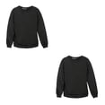 thumbnail image 3 of relayinert Haut de Survêtement en Molleton Uni pour Hommes, Col Rond, Chaud et Élégant, Noir m 2ensemble, 3 of 6