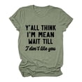 thumbnail image 2 of YHAJDS Women's Basic T-shirts Solid Color Short Sleeve Round Neck Casual Tee Top, 2 of 4