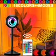 thumbnail image 2 of Lámpara de puesta de sol, proyector de arcoíris, luz de noche, proyección de puesta de sol, lámpara de escritorio Led para dormitorio, ambiente, lámpara de arcoíris, luz de decoración Tan Jianjun unisex, 2 of 2