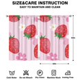 thumbnail image 2 of Nursery Curtains Boys Girls Kids Cute Red Strawberry Print Pattern Window Drapes for Living Bedroom Playroom Room Decor Rod Pocket 42x63 Inch 2 Panels, 2 of 2